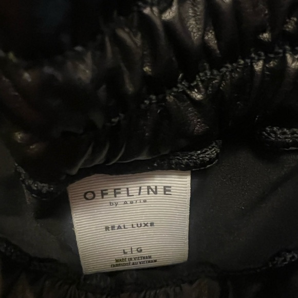 Offline By Aerie Real Luxe Leather Pants - Picture 3 of 4
